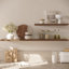  Grandes tablettes flottantes murales pour ensemble de 2 tablettes murales en bois de 24 po x 12,75 po x 2 po avec support mural pour chambre à coucher, cuisine, salon et noyer-870046223-868230142