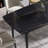 63"Modern Artificial Stone Black Curved Black Metal Leg Dining Table -6 People-1612676786