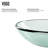 Giovanni Giovanni Round Glass Vessel Bathroom Sink with Faucet-99535954-99535948
