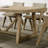 Dining Room Table Dining Table Trestle Base 1Pc Dining Room Furniture