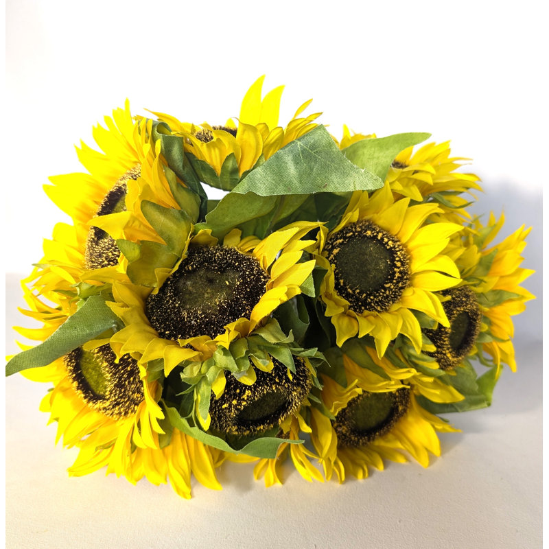 Bouquet de tournesol jaune - tiges individuelles