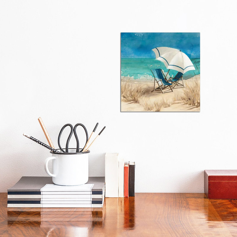 «Delray Beach II» par Carol Robinson - reproduction imprimée, Aucun mat, Toile tendue, H 12 po x l 12 po x P 1,5 po