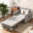 Adjustable Backrest With Hidden Storage Retractable Sofa Bed