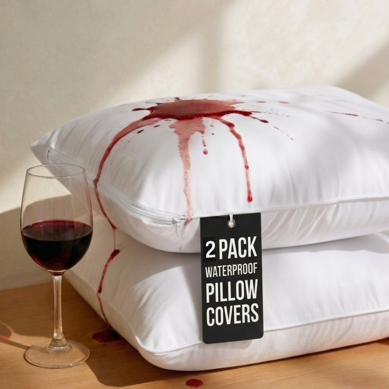 Waterproof Pillow Protectors With Zipper 