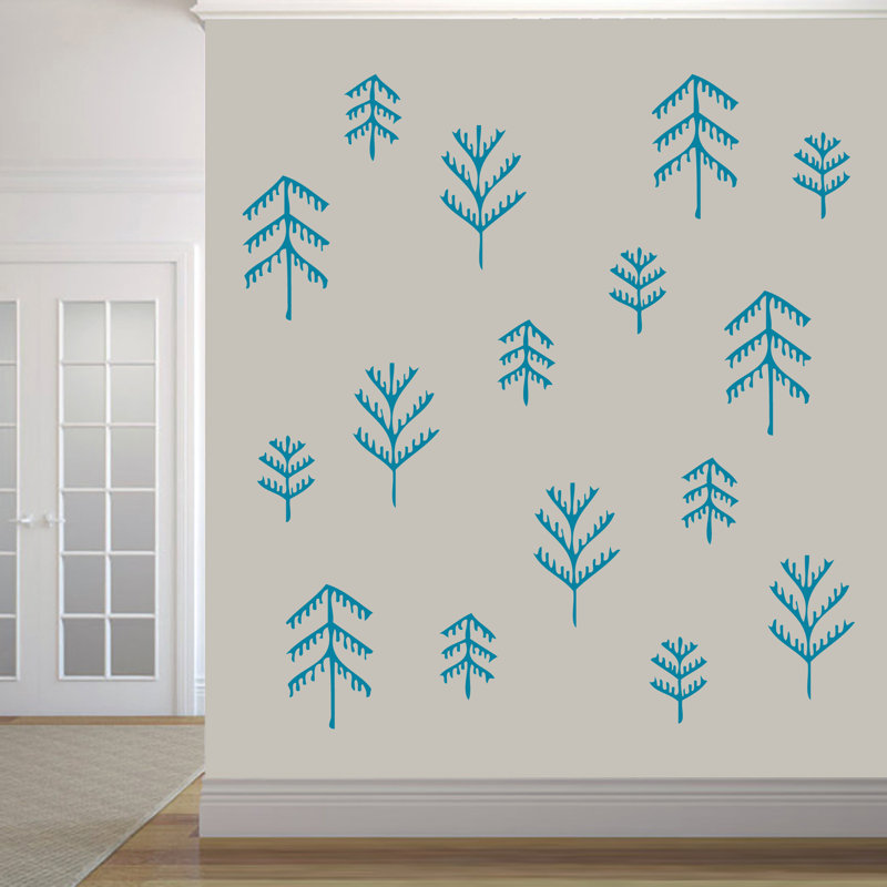 Bartee Abstract Wall Decal, Teal