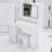 Large 41-Inch Left Bedside Cabinet Vanity Table With Cushioned Stool, Extra Large LED Mirror, 3-Color Switch, And Multi-Layer Storage-791210643