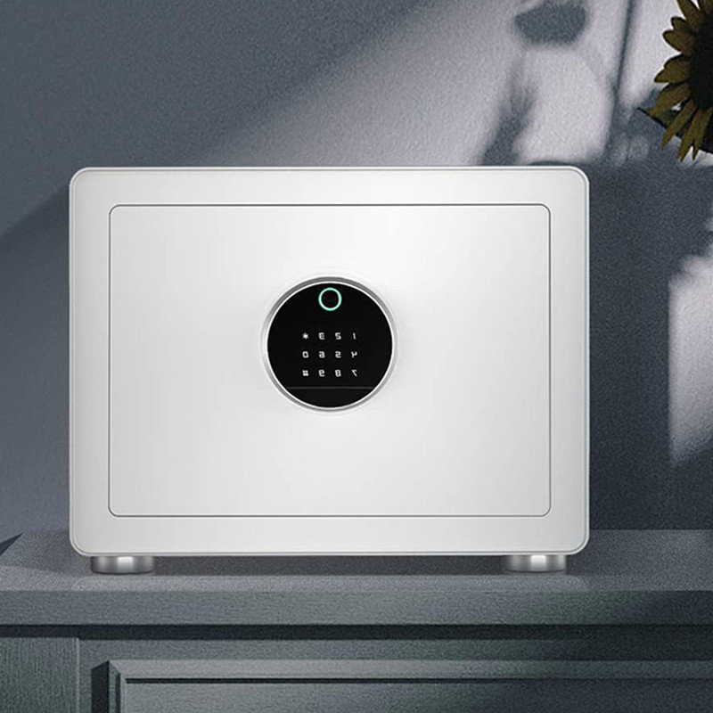 Modern Minimalism Design Biometric Fingerprint Touch Screen Safe,  Auto-Open Safe Box with Digital Virtual Password