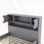Lit plateforme en bois avec tiroirs et tables de chevet-641979208