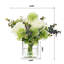 Faux Silk Roses Arrangement in Vase