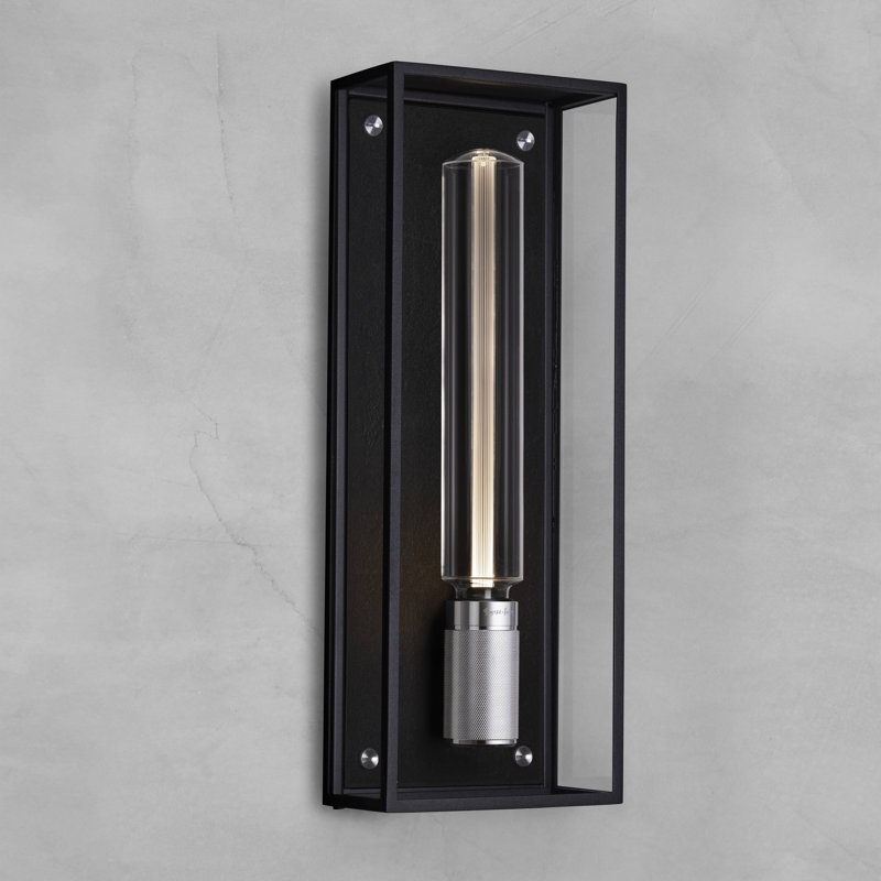 Cage humide / Mur / Grand, Noir / acier