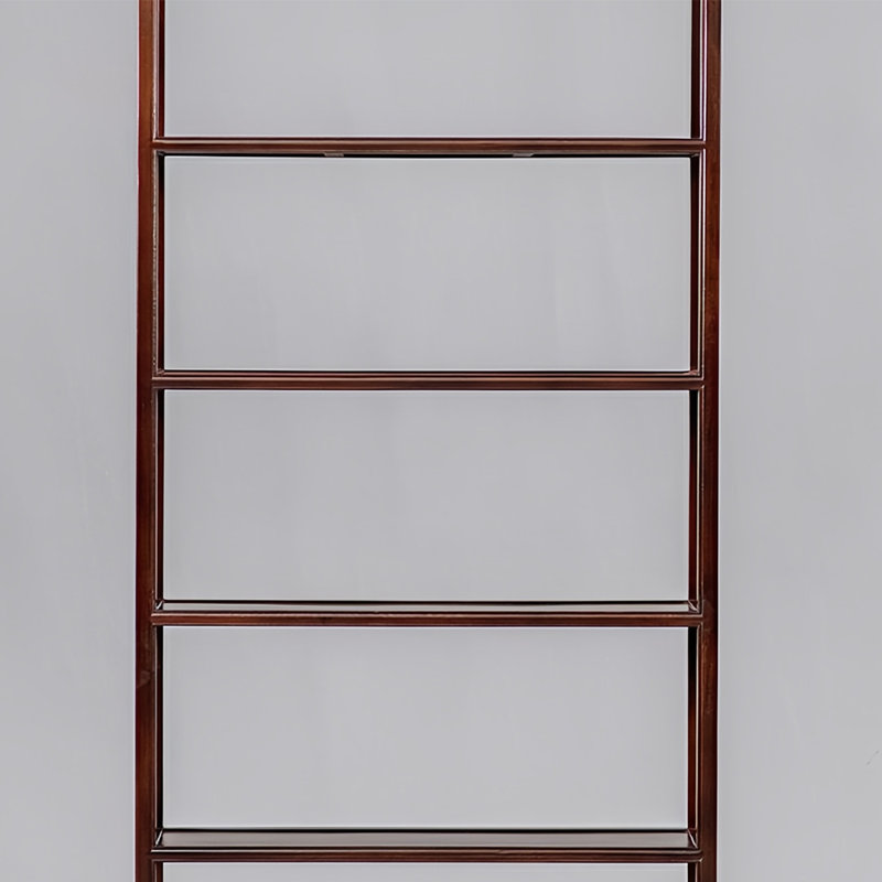 Bibliothèque simple et rétro, Marron foncé, (6 tablettes) H 74 po x l 29,5 po x P 11,8 po