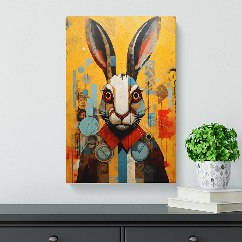 Rabbit Constructivism - No Frame Print, 76cm H x 50cm W x 3cm D
