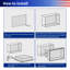 Niche murale en acier inoxydable