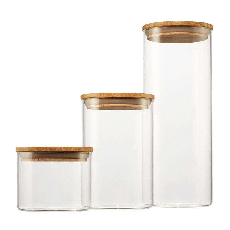 Glass Canister - Set of 3
