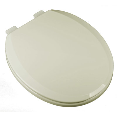 Siège de toilette rond en plastique à fermeture lente deluxe