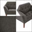 Chaise longue INK + IVY gris anthracite Newport-88043089