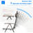 Patio Folding Chairs Set Of 2,PVC-coated polyester Fabric Seat