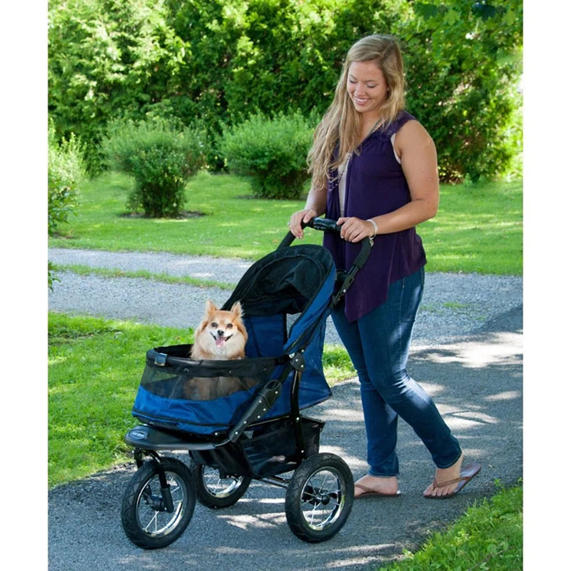 Midnight River Blue No-Zip Dog Jogging Stroller