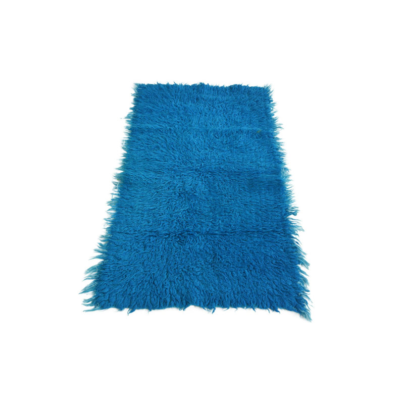 Rectangle 2'1 x 4'1 Pires Blue Rug