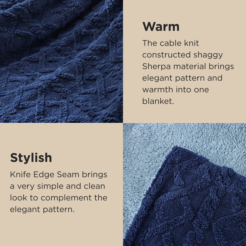 Downey Blanket, Navy