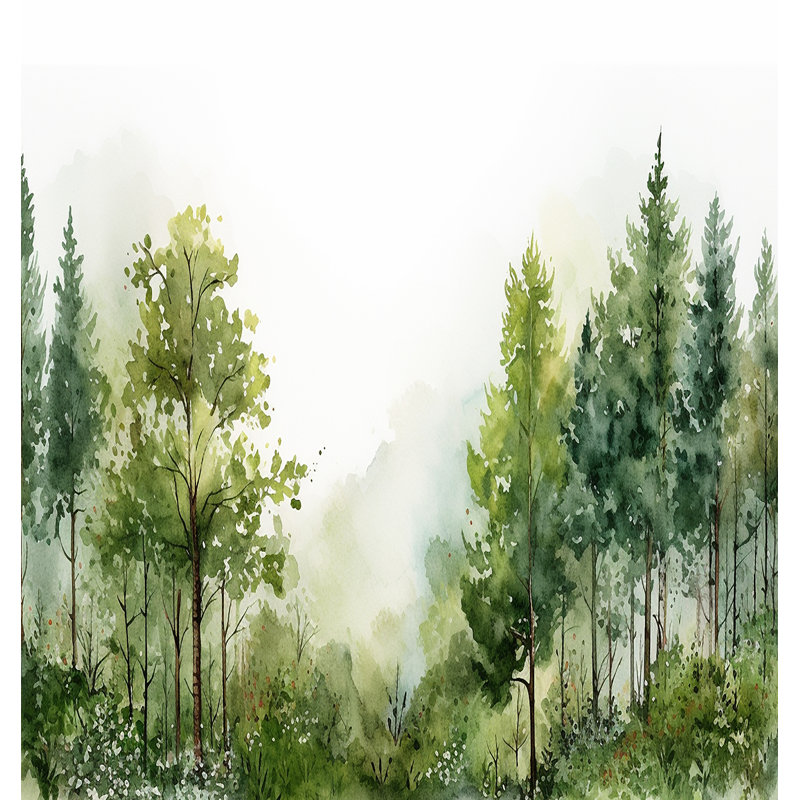 Watercolor Grove Wall Mural