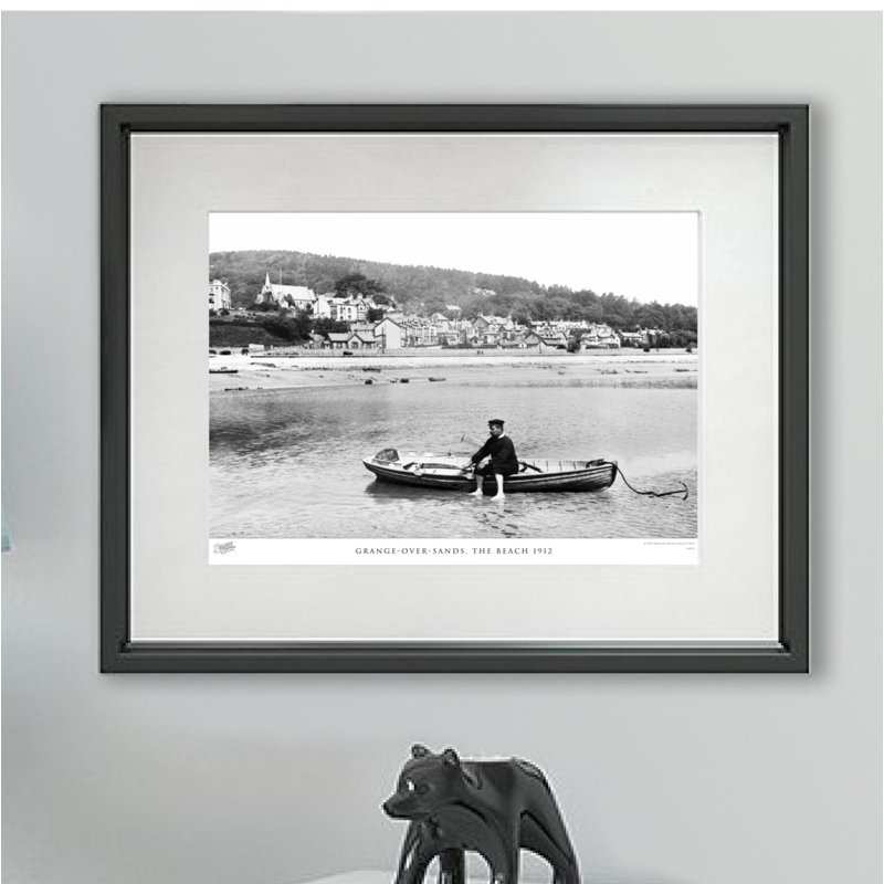 Grange-Over-Sands, The Beach 1912 by Francis Frith - Single Picture Frame Print, 28cm H x 36cm W x 2.3cm D