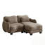 Canapé en L avec support en chenille avec coussin de taille délicate, conception ergonomique en courbe et repose-pieds mobile pour le confort du salon-967260117