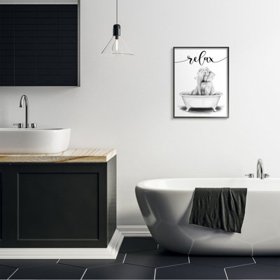 " Elephant Bathroom Relax " by Rachel Nieman