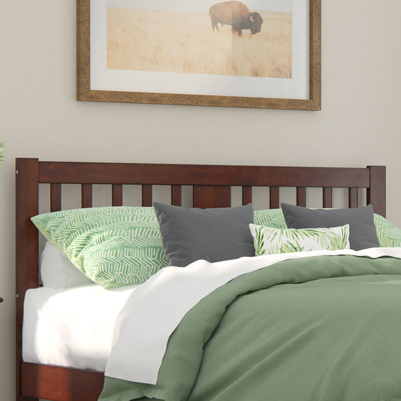 Zosia Solid Wood Headboard, Walnut, Queen