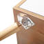 Table de chevet 2 tiroirs blanche pour bureau de chambre à coucher - Moderne économe en espace avec tiroirs et surface imperméable