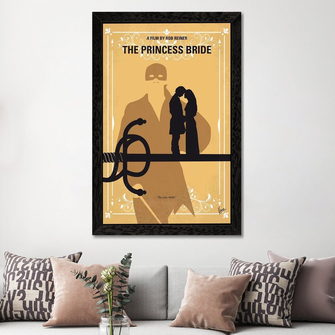 Gerahmtes Leinwandbild - Werbung „The Princess Bride Minimal Movie Poster” von Chungkong