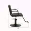Fauteuil de barbier pour coiffeur - Pivotant à 360°, hauteur réglable, capacité de 159 kg avec pompe hydraulique robuste, NOIR