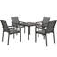 Steel Patio Dining Set Table,