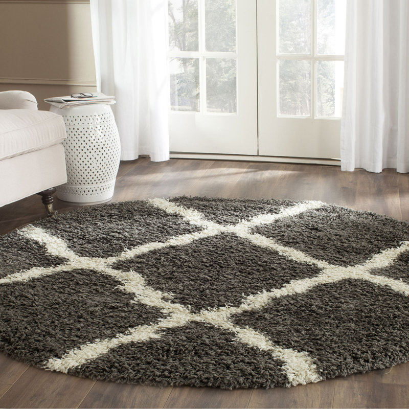 Tapis gris Alonnah, Rond 10 pi