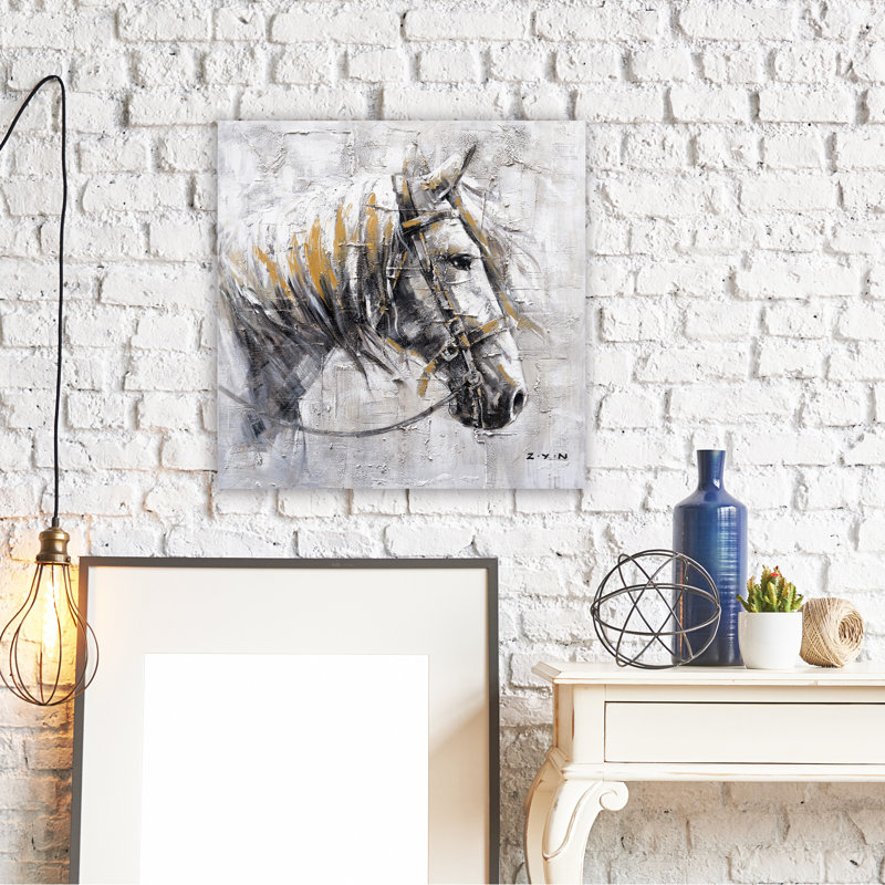 " Horse ", 20" H x 20" W x 2" D