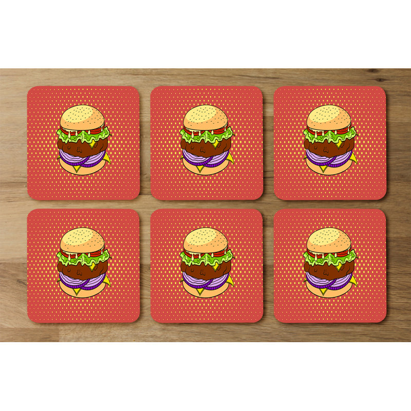Drabeck Square 6 Piece Coaster Set