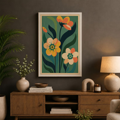 Vintage Floral Study Botanical - Wrapped Canvas