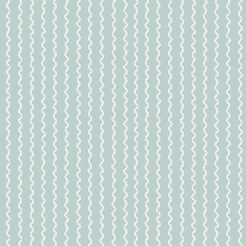 Papier peint Rickrack, Bleu clair