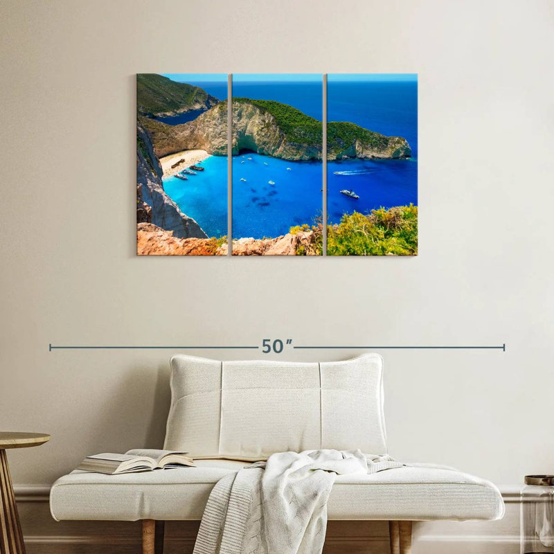 Gillard Navagio Beach Paradise, H 24 po x l 38 po