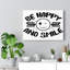 Be Happy Smile - Wrapped Canvas Print-175991340