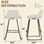 Upholstered Counter Stool With Metal Frame-1010880035-1010880037