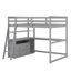 Lit mezzanine avec bureau et tablettes, tiroirs-356977399-356977385