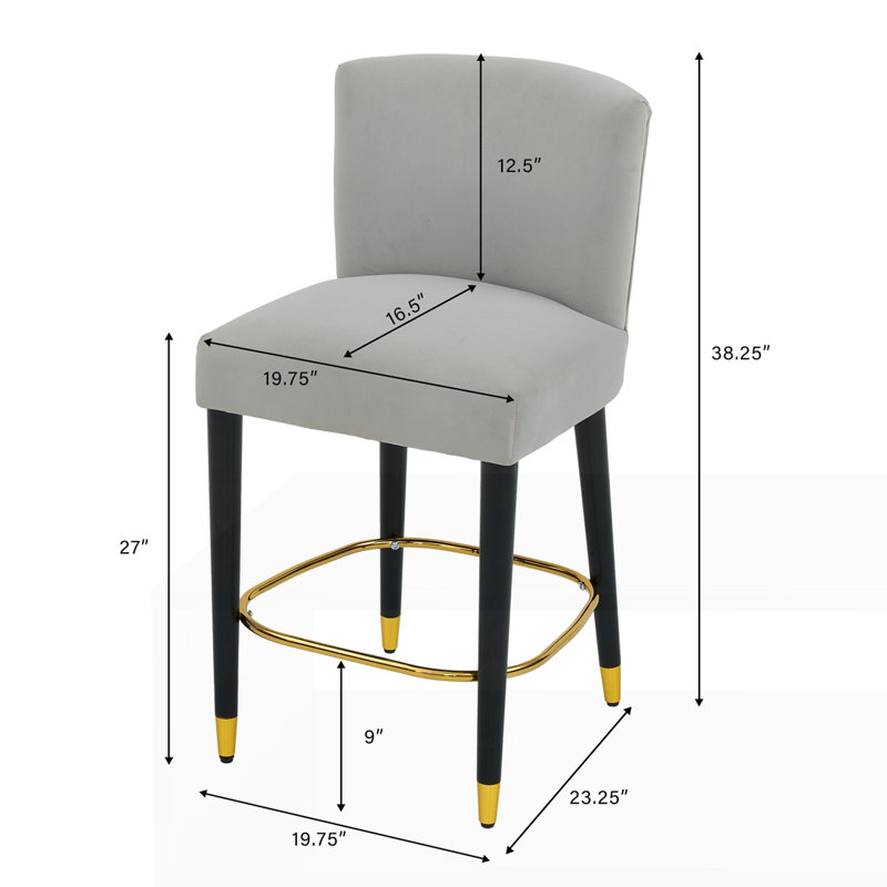 27inch modern design counterstool, Gray 