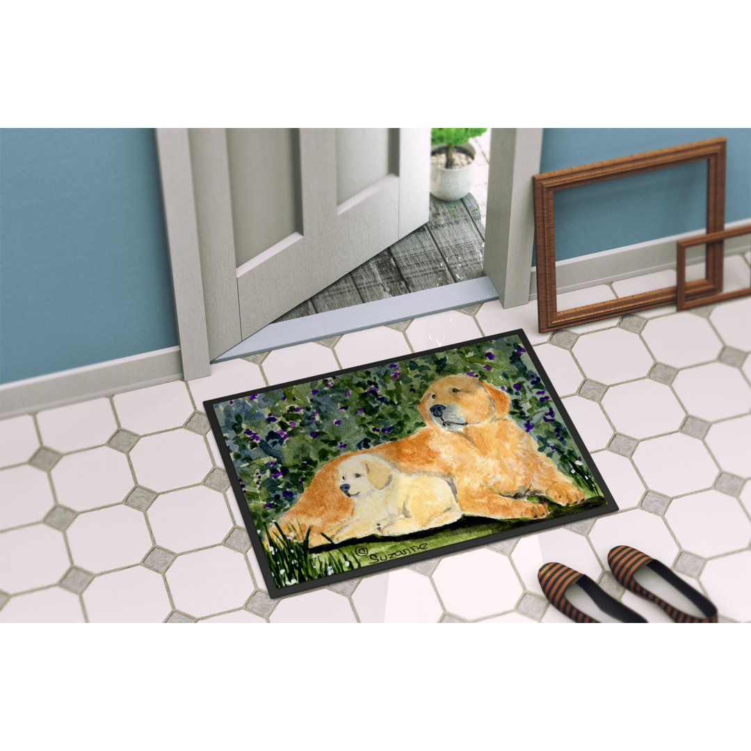 Golden Retriever Non-Slip Indoor Door Mat Caroline's Treasures Mat 