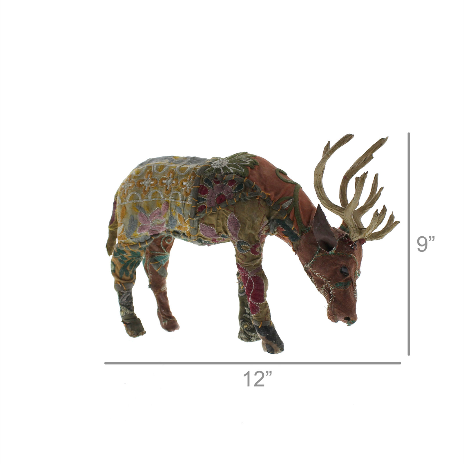 Grazing Forest Stag Figurine
