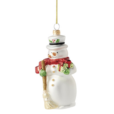 2025 Blown Glass Snowman Ornament