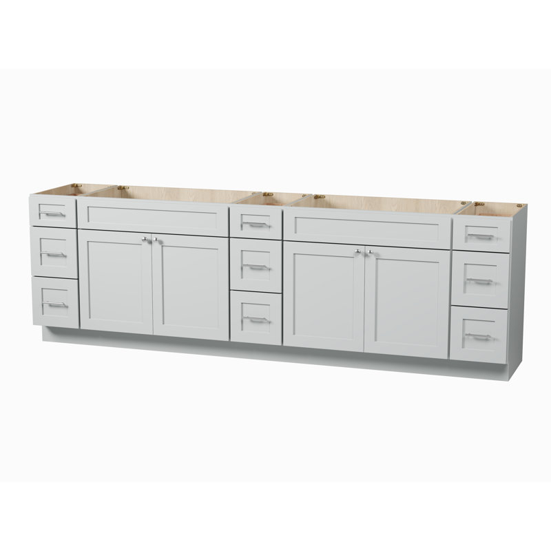 108 Base de meuble-lavabo double 108 seulement, Gris