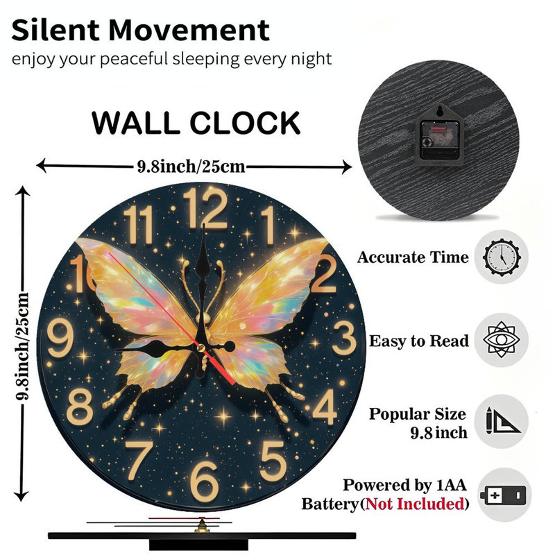 Horloge papillon