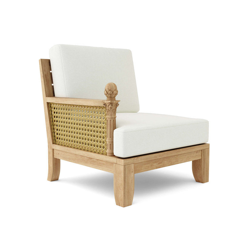 Anderson Luxe 6-Piece Teak Modular Outdoor Set with Sunbrella Cushions