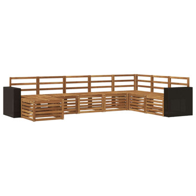 314 cm W Patio Corner Sofa